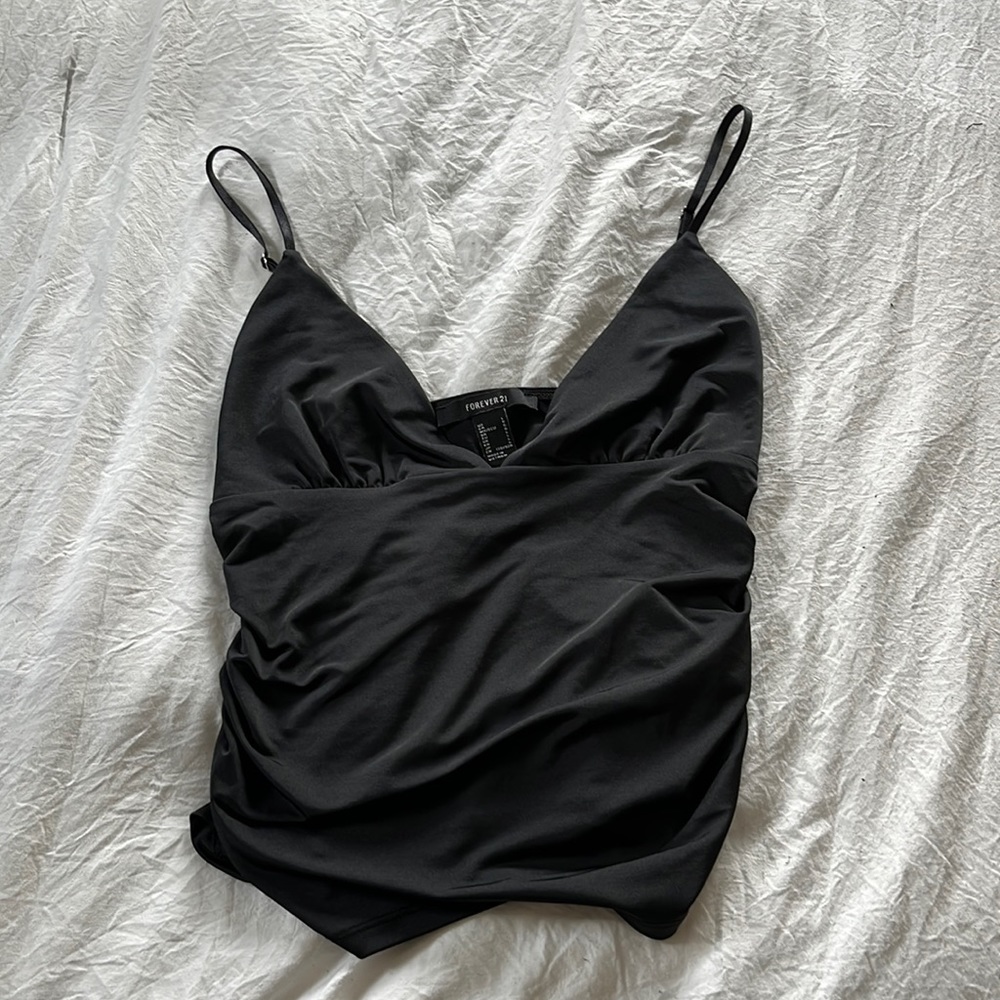 Black tank top